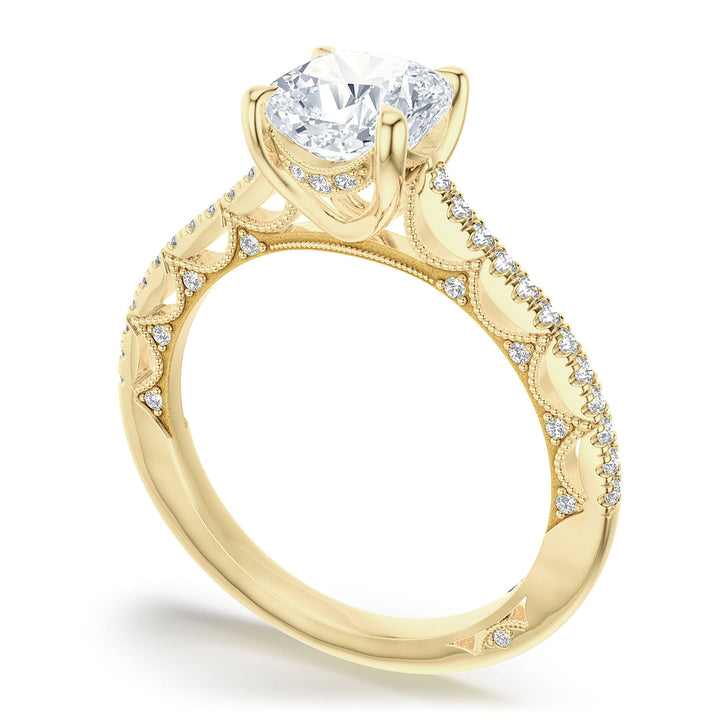 Cushion Solitaire Engagement Ring