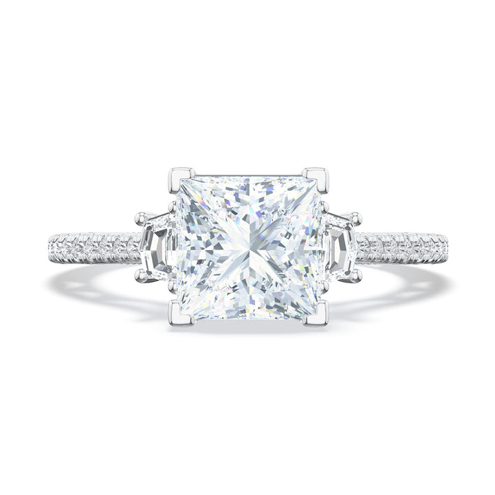 Princess 3-Stone Engagement Ring