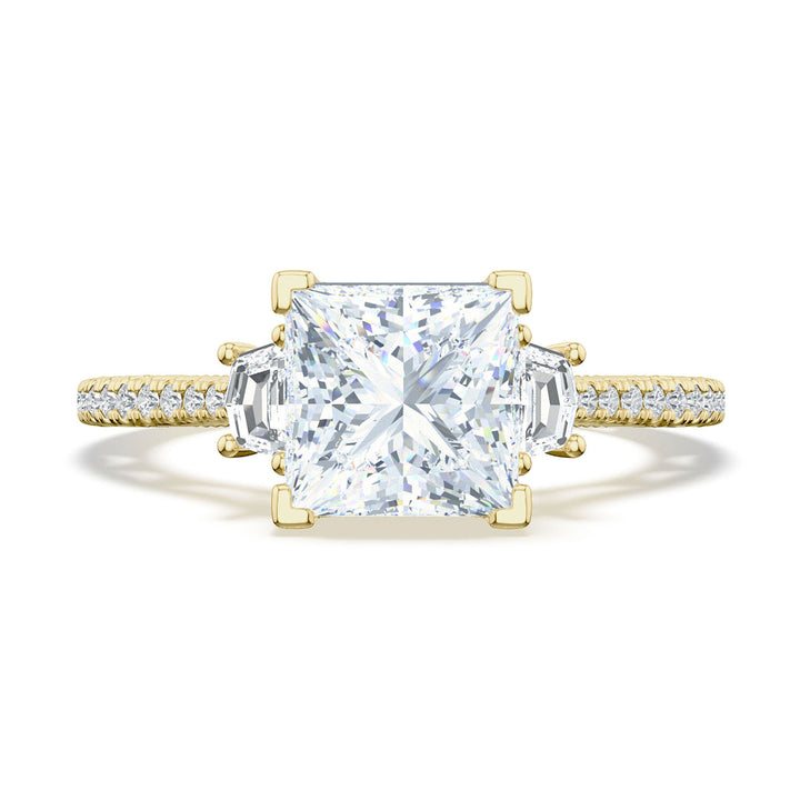 Princess 3-Stone Engagement Ring