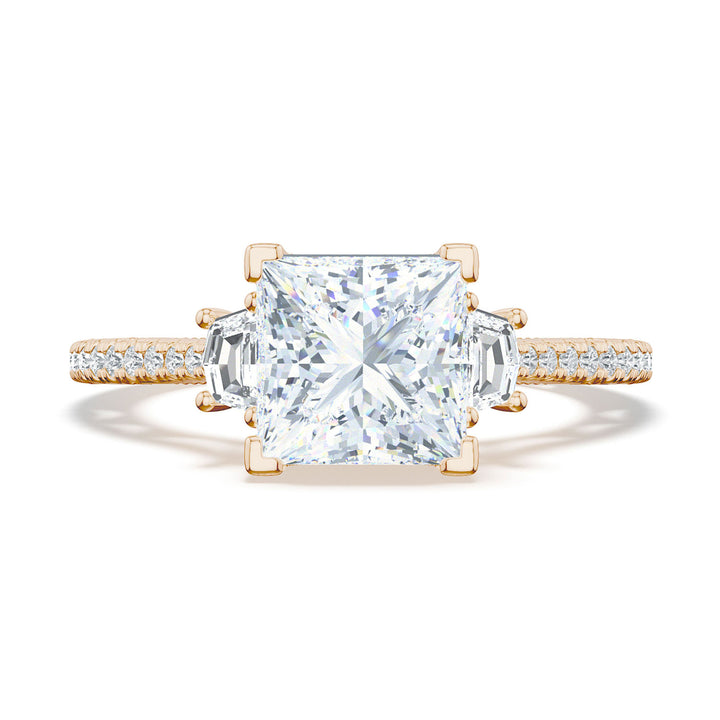 Princess 3-Stone Engagement Ring