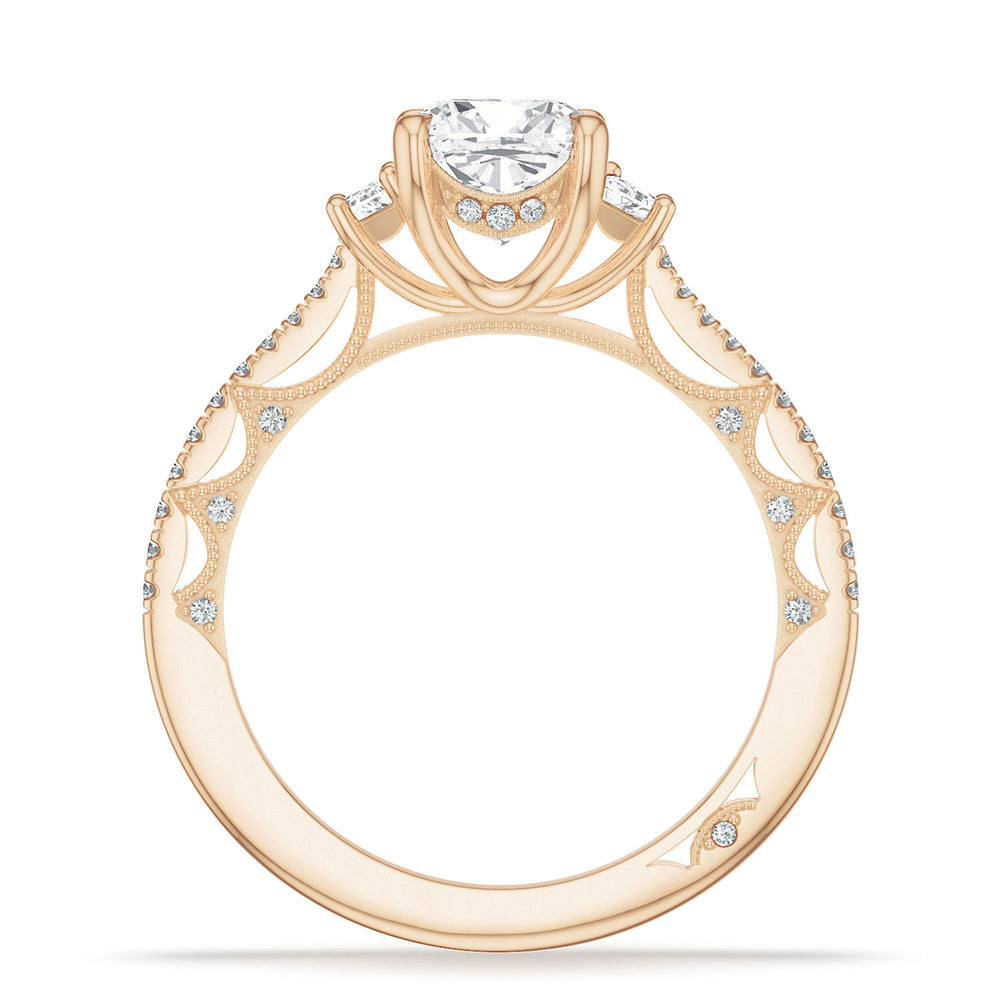 Cushion 3-Stone Engagement Ring