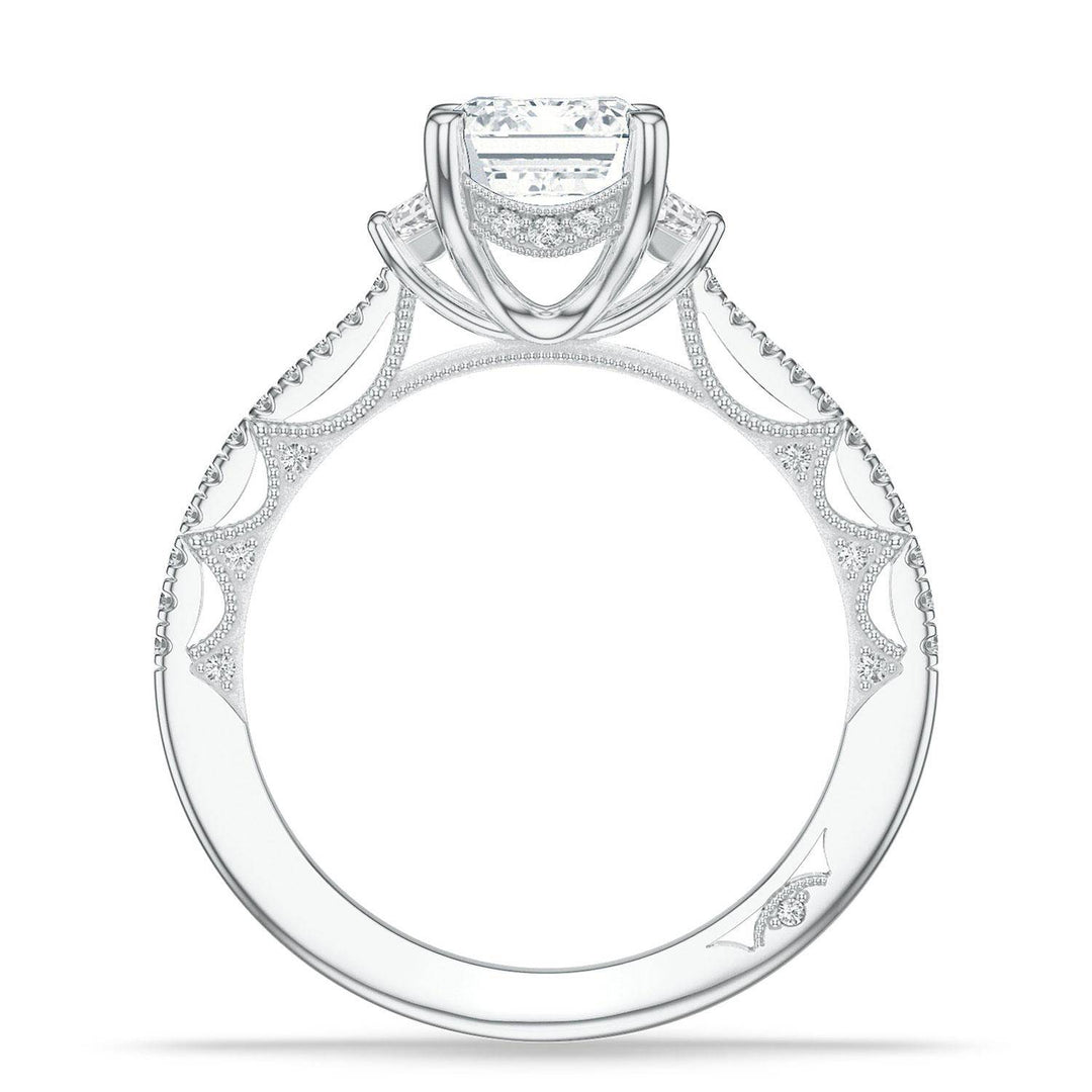 Emerald 3-Stone Engagement Ring