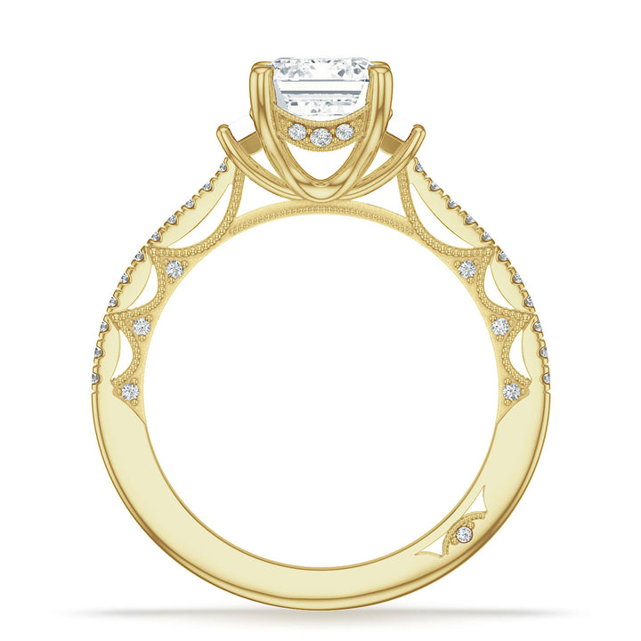 Emerald 3-Stone Engagement Ring