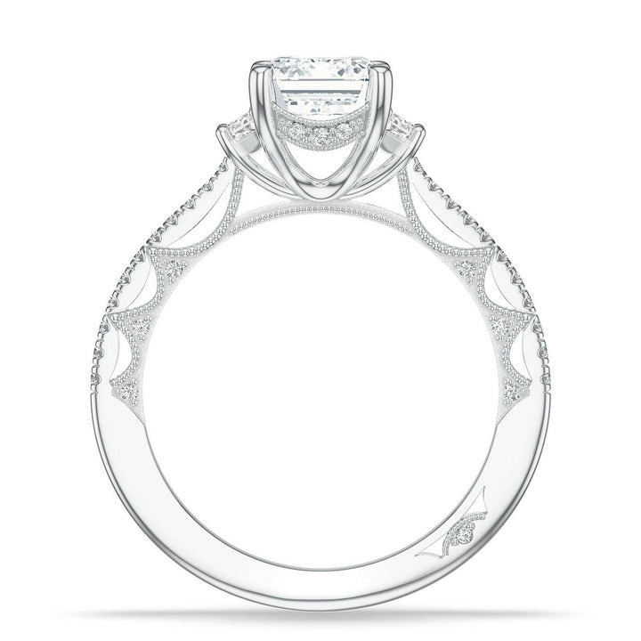 Emerald 3-Stone Engagement Ring