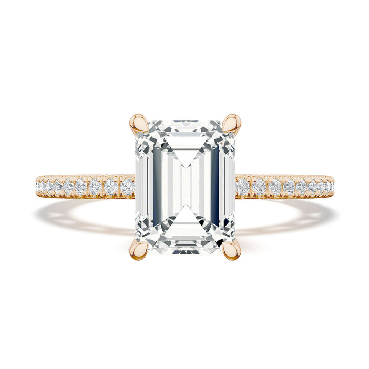 Emerald Solitaire Engagement Ring