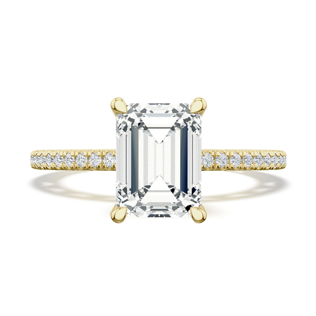Emerald Solitaire Engagement Ring