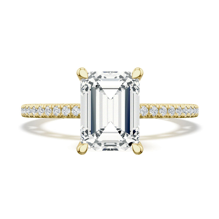 Emerald Solitaire Engagement Ring