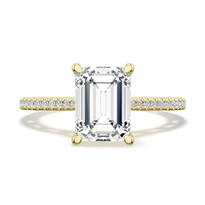 Emerald Solitaire Engagement Ring