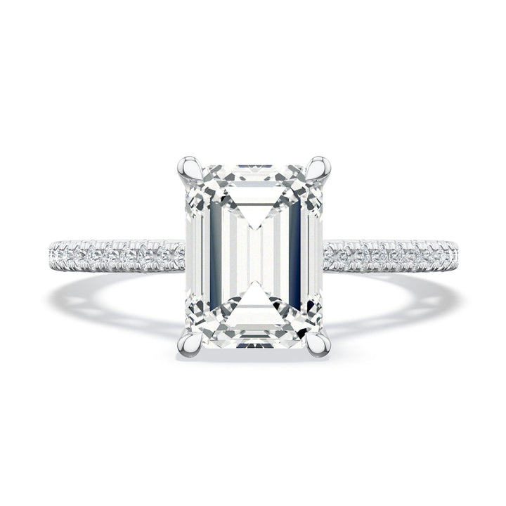 Emerald Solitaire Engagement Ring