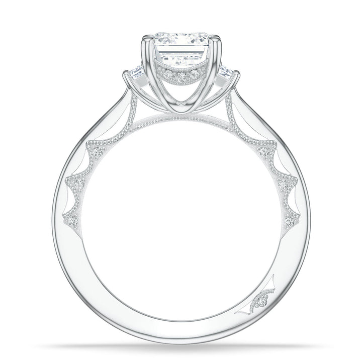 Emerald 3-Stone Engagement Ring