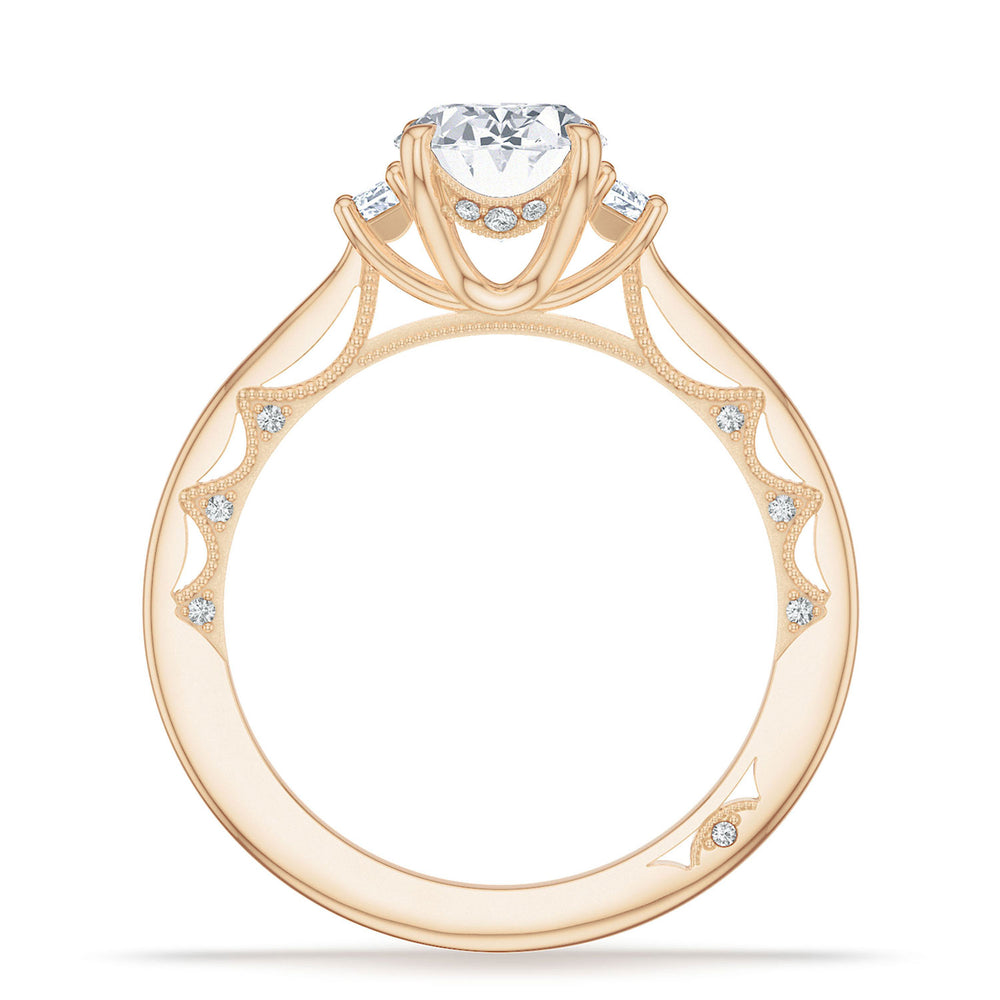 Oval 3-Stone Engagement Ring