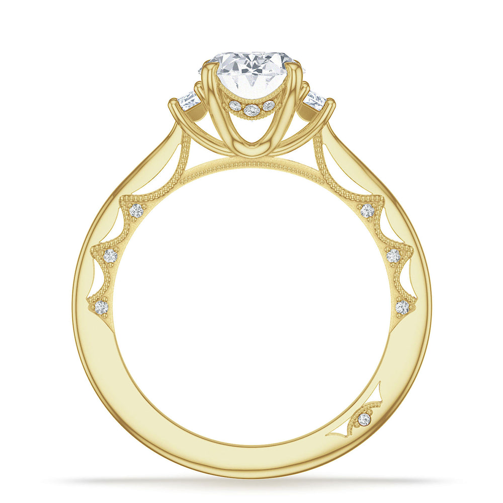 Oval 3-Stone Engagement Ring
