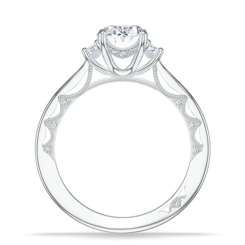 Oval 3-Stone Engagement Ring