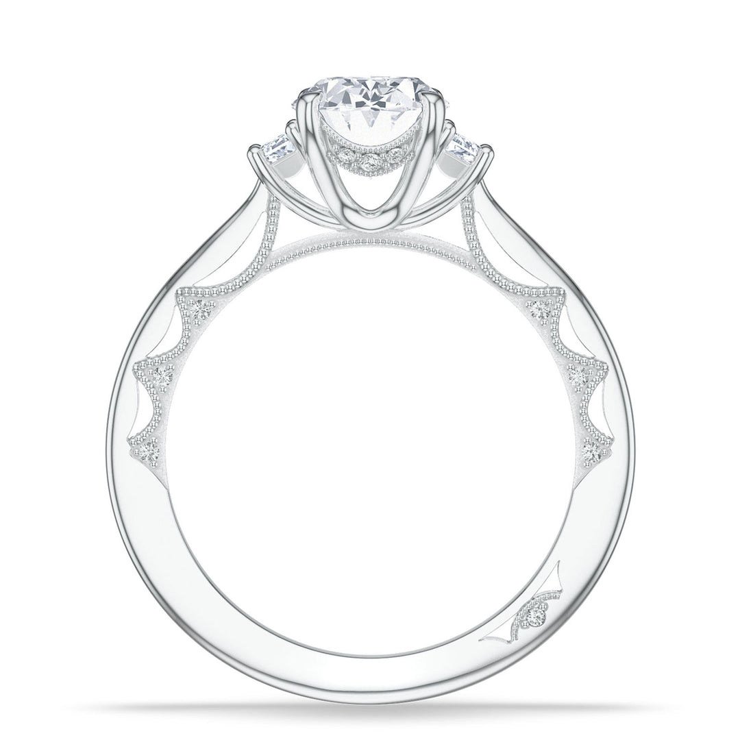 Oval 3-Stone Engagement Ring