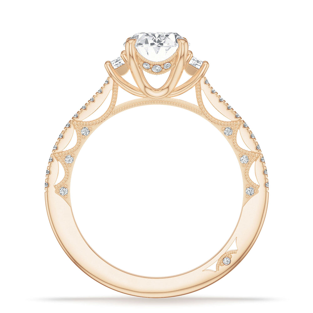 Oval 3-Stone Engagement Ring