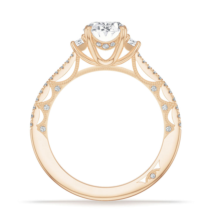 Oval 3-Stone Engagement Ring