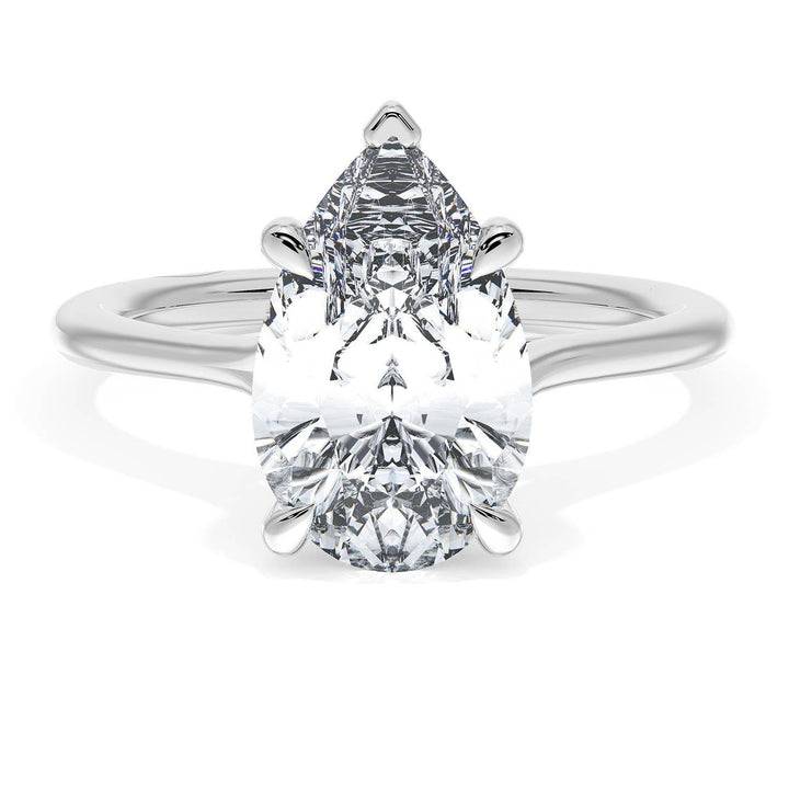 Pear Solitaire Engagement Ring