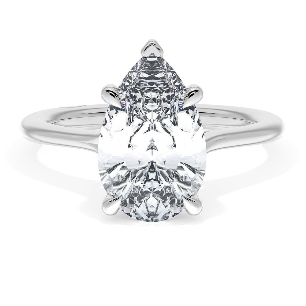 Pear Solitaire Engagement Ring