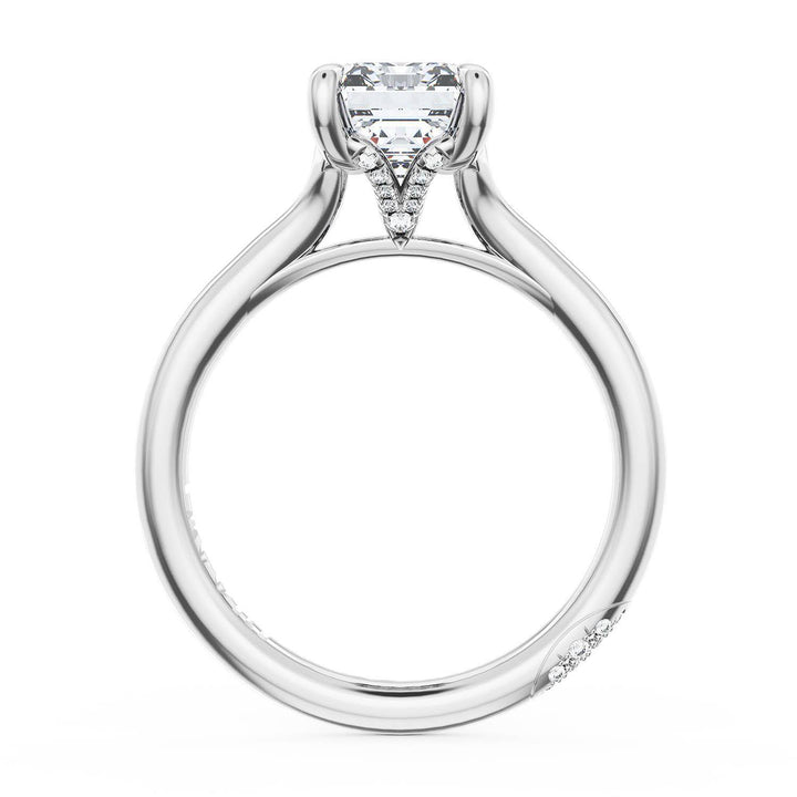 Emerald Solitaire Engagement Ring
