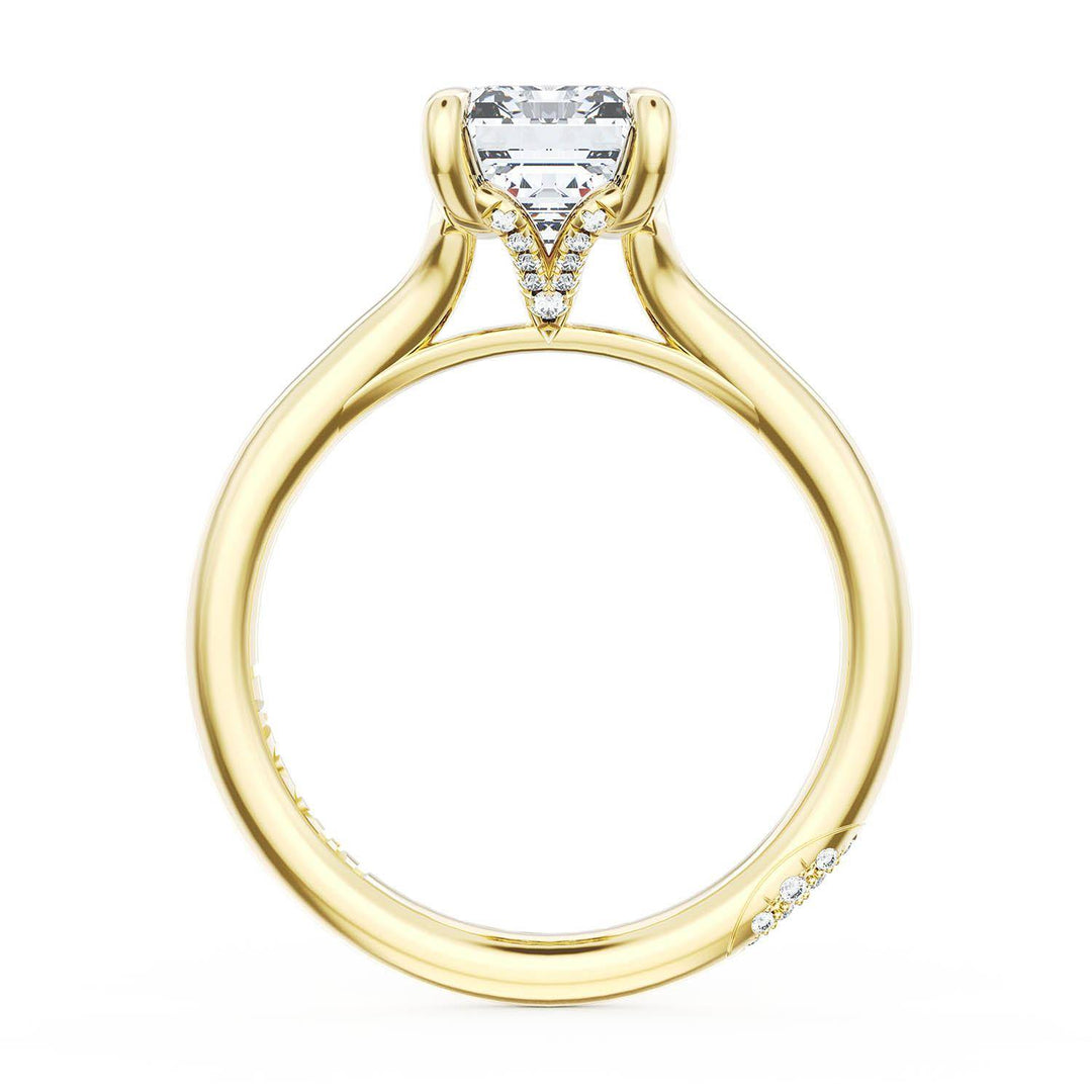 Emerald Solitaire Engagement Ring