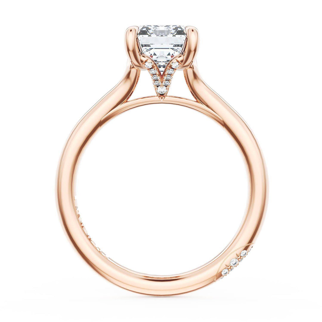 Emerald Solitaire Engagement Ring