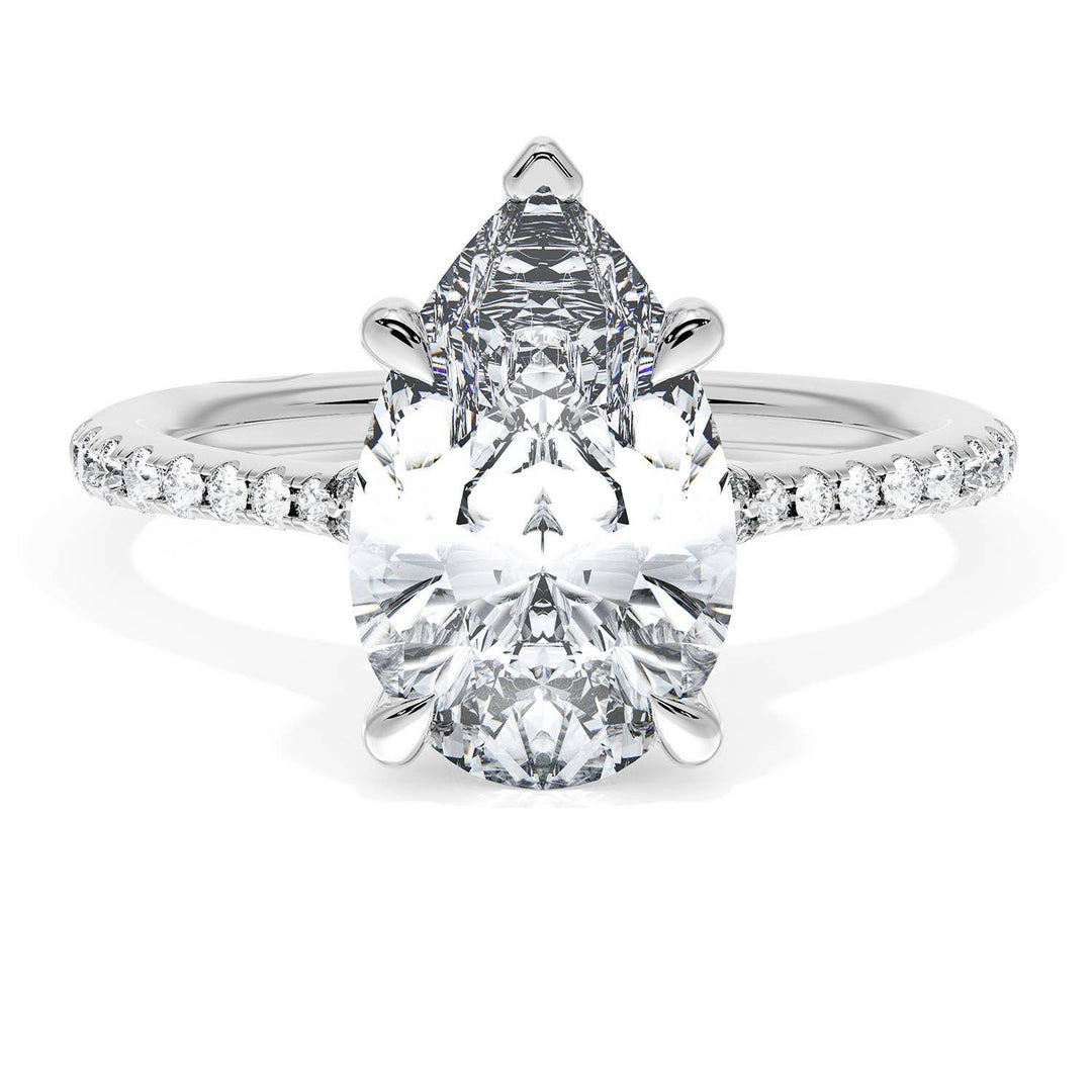 Pear Solitaire Engagement Ring