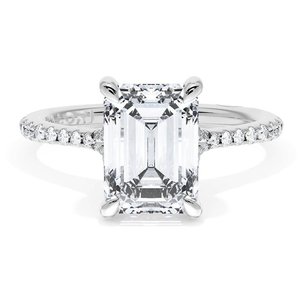 Emerald Solitaire Engagement Ring