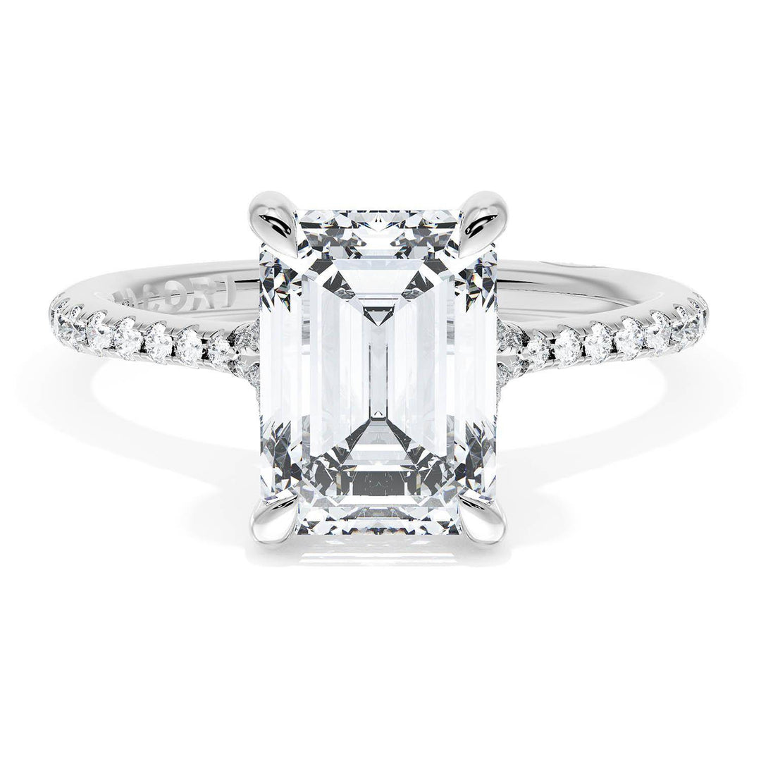 Emerald Solitaire Engagement Ring