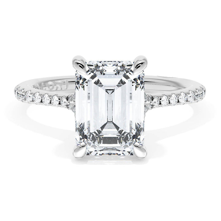Emerald Solitaire Engagement Ring