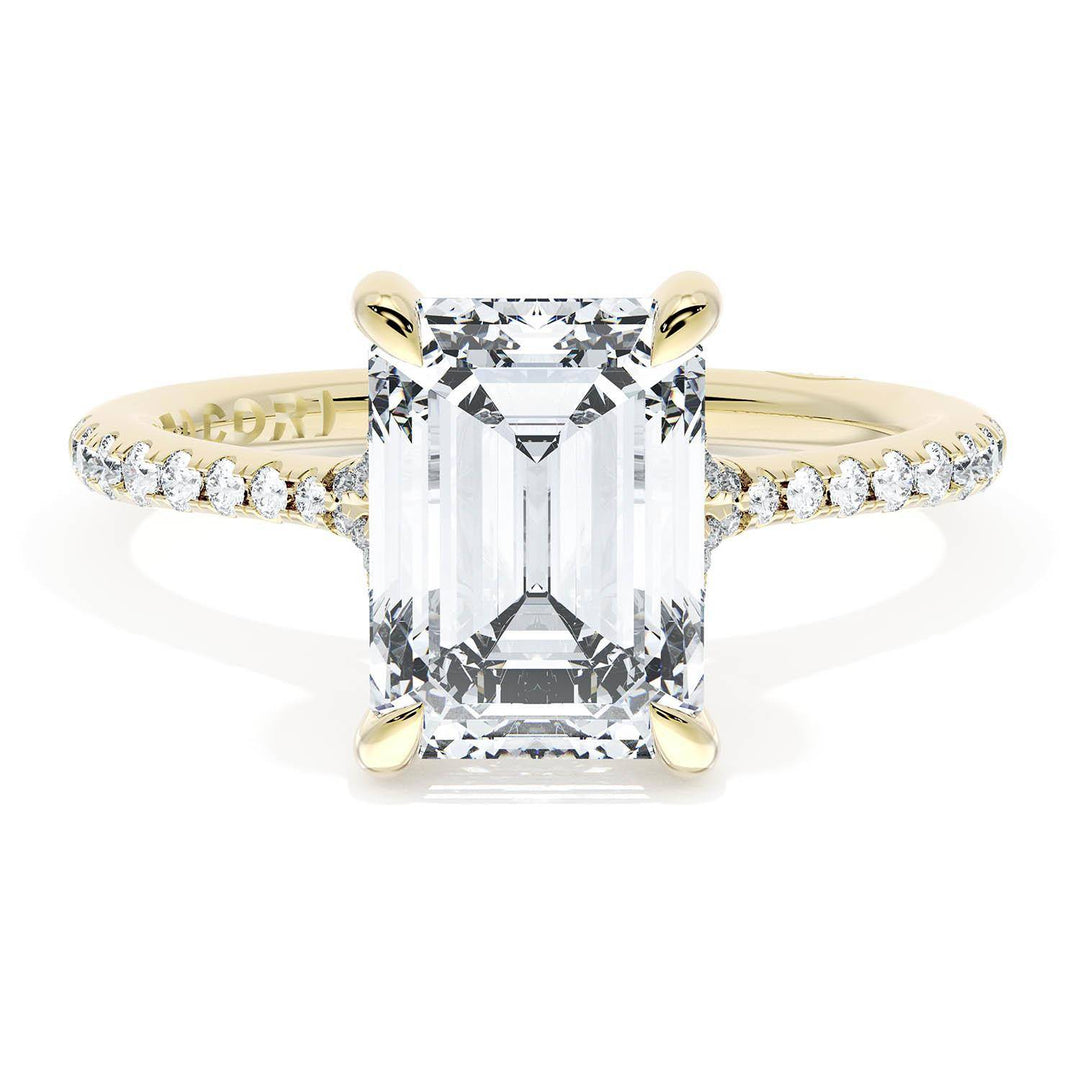Emerald Solitaire Engagement Ring