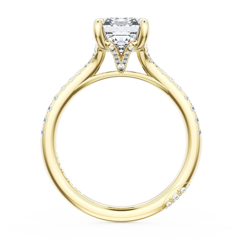 Emerald Solitaire Engagement Ring