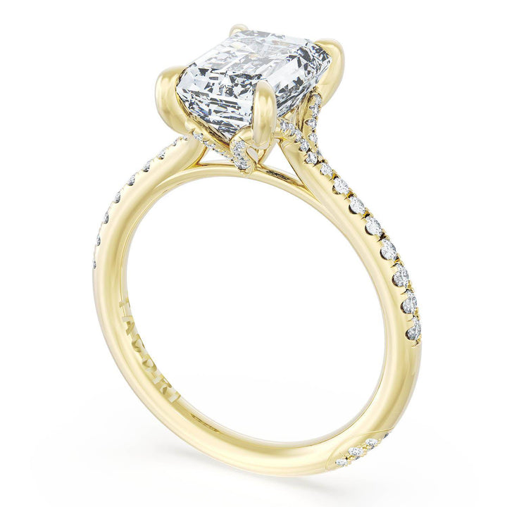 Emerald Solitaire Engagement Ring