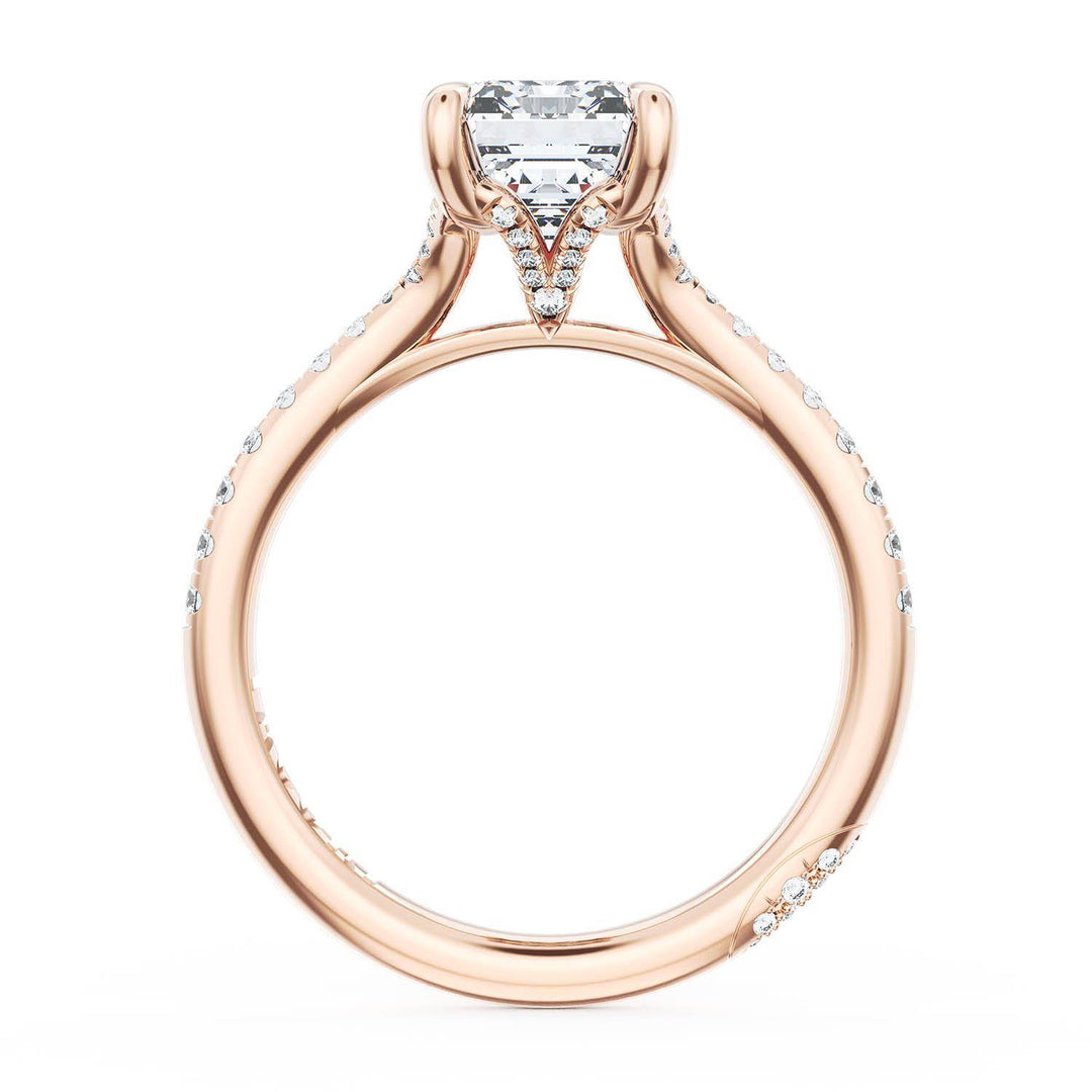 Emerald Solitaire Engagement Ring