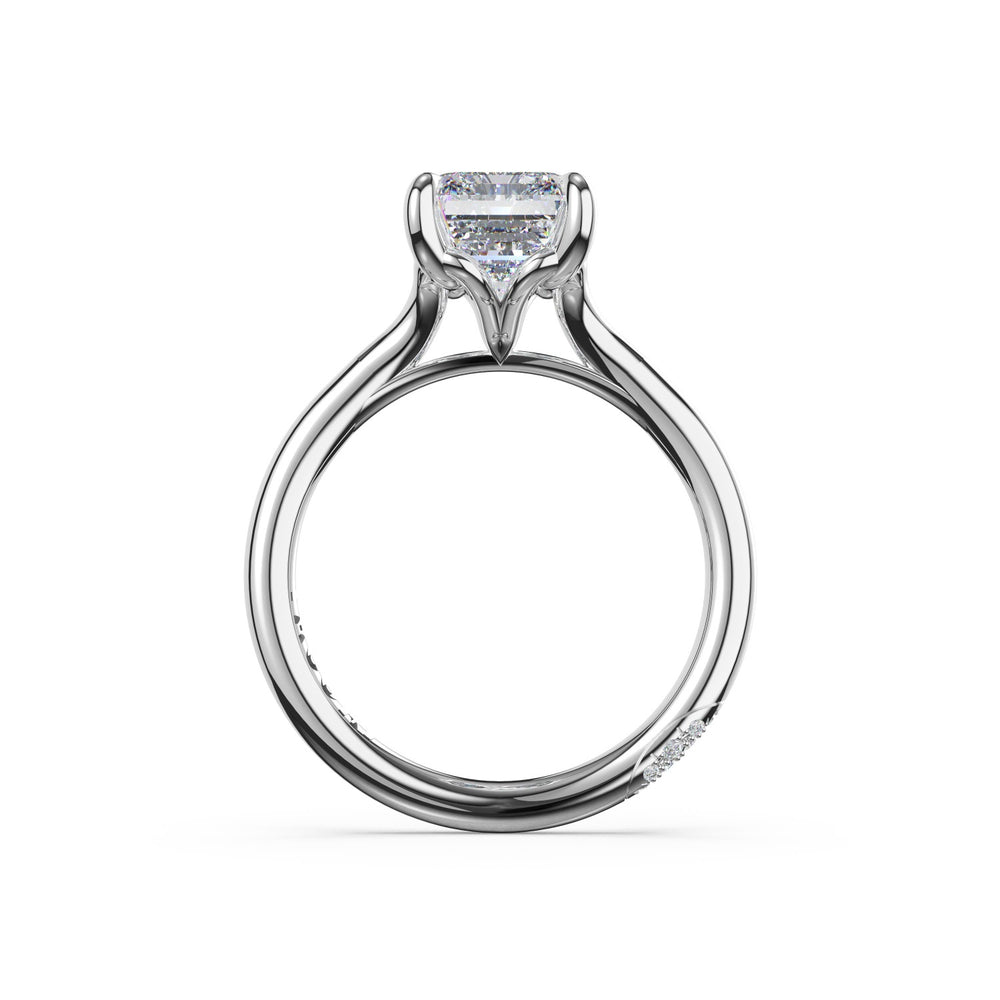 Emerald Solitaire Engagement Ring