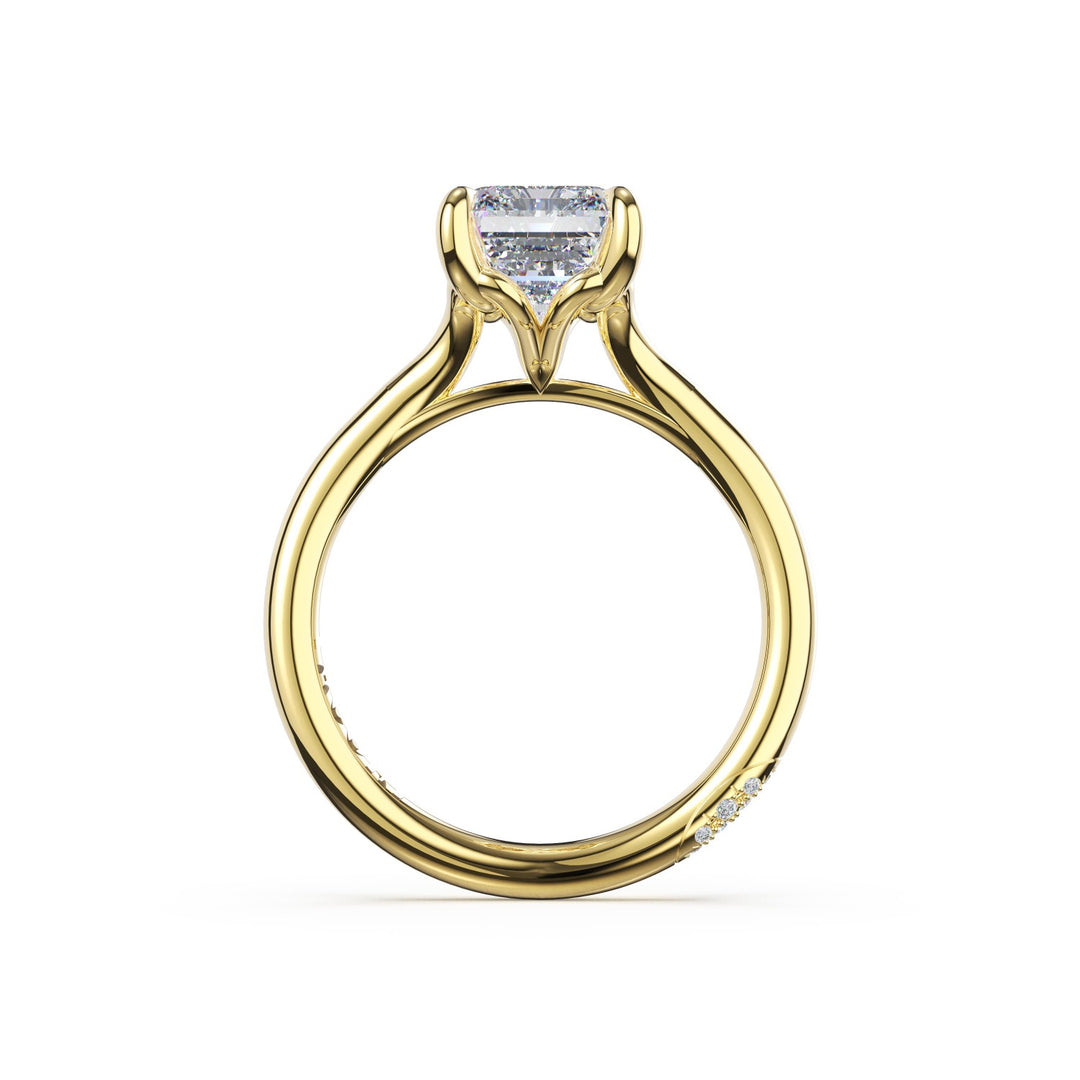 Emerald Solitaire Engagement Ring