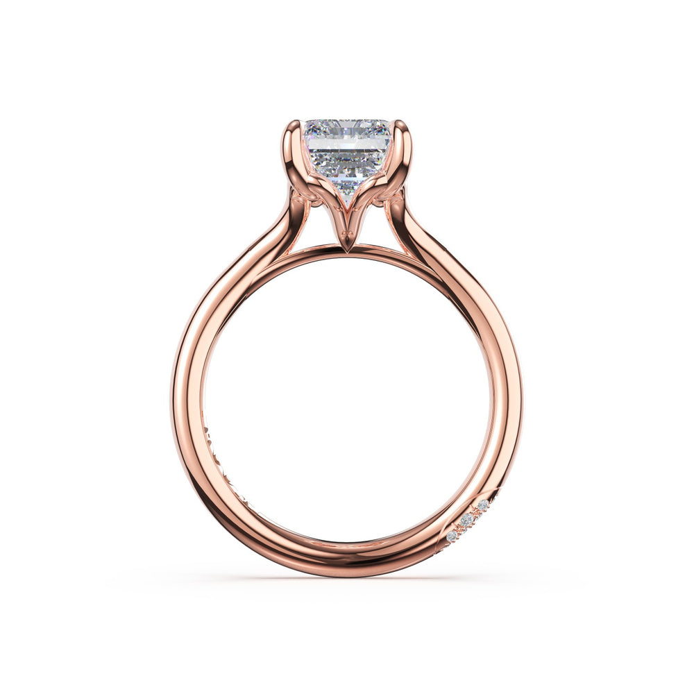 Emerald Solitaire Engagement Ring