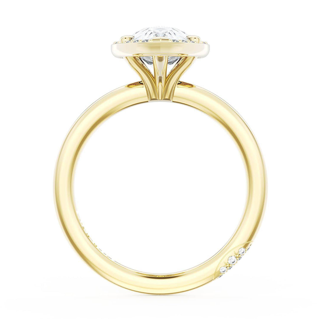 Pear Bloom Engagement Ring