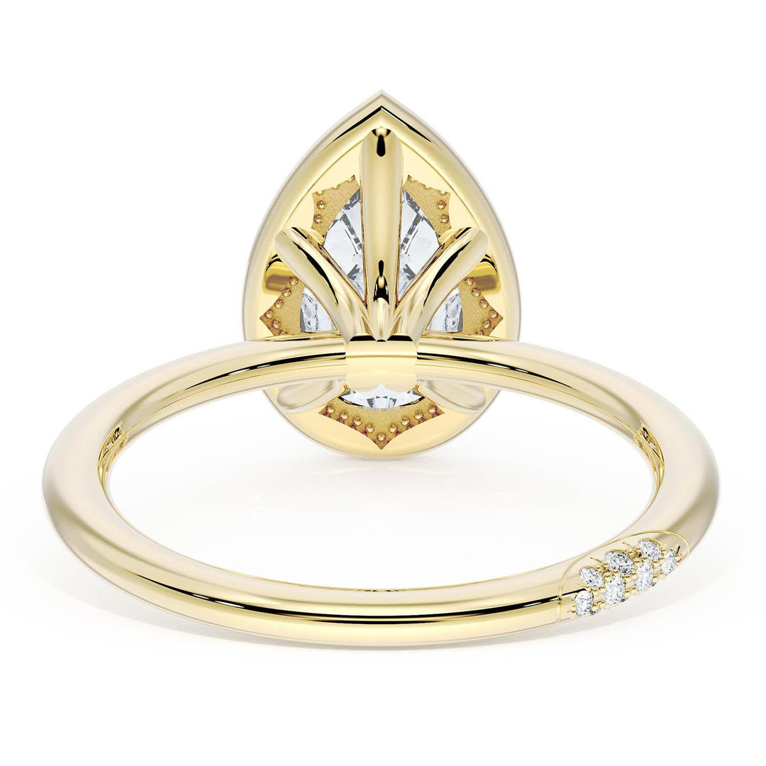 Pear Bloom Engagement Ring