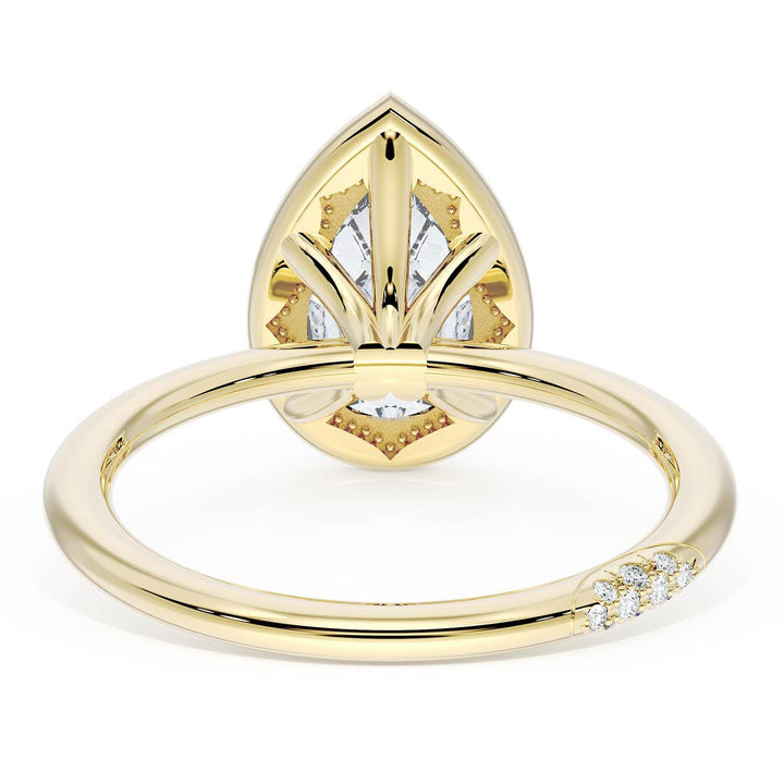Pear Bloom Engagement Ring