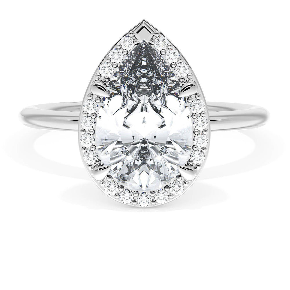 Pear Bloom Engagement Ring