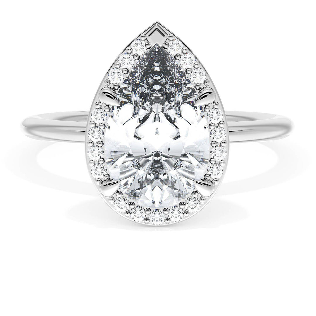 Pear Bloom Engagement Ring