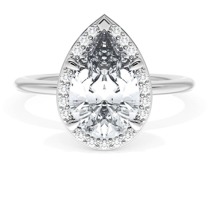 Pear Bloom Engagement Ring