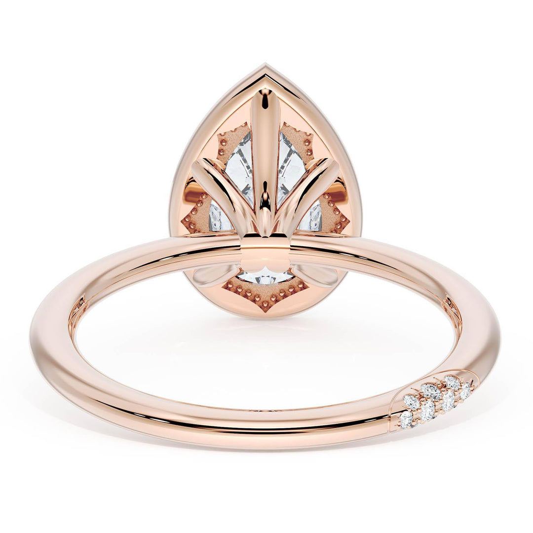 Pear Bloom Engagement Ring
