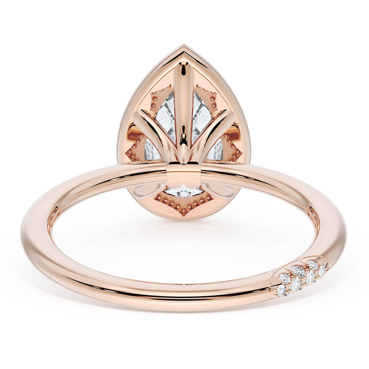 Pear Bloom Engagement Ring