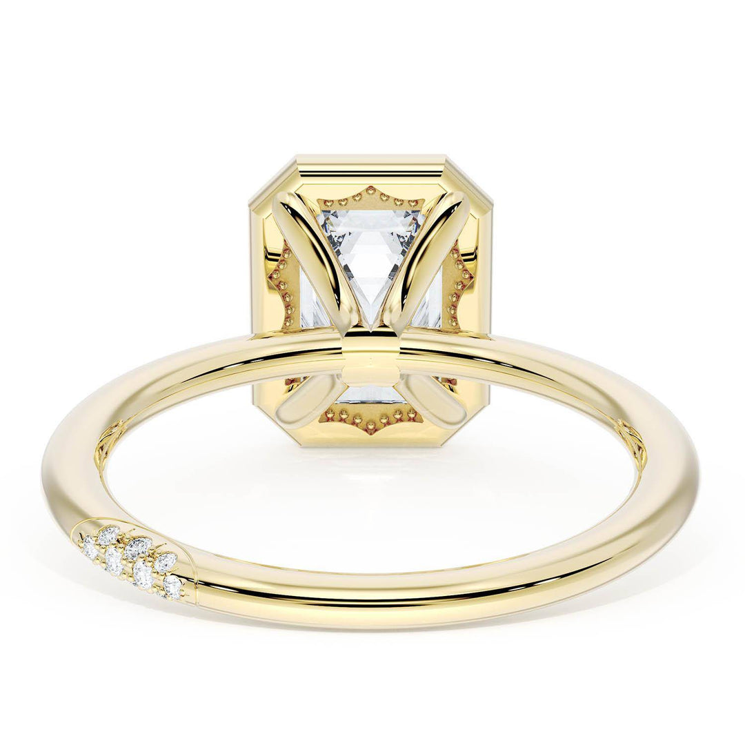 Emerald Bloom Engagement Ring
