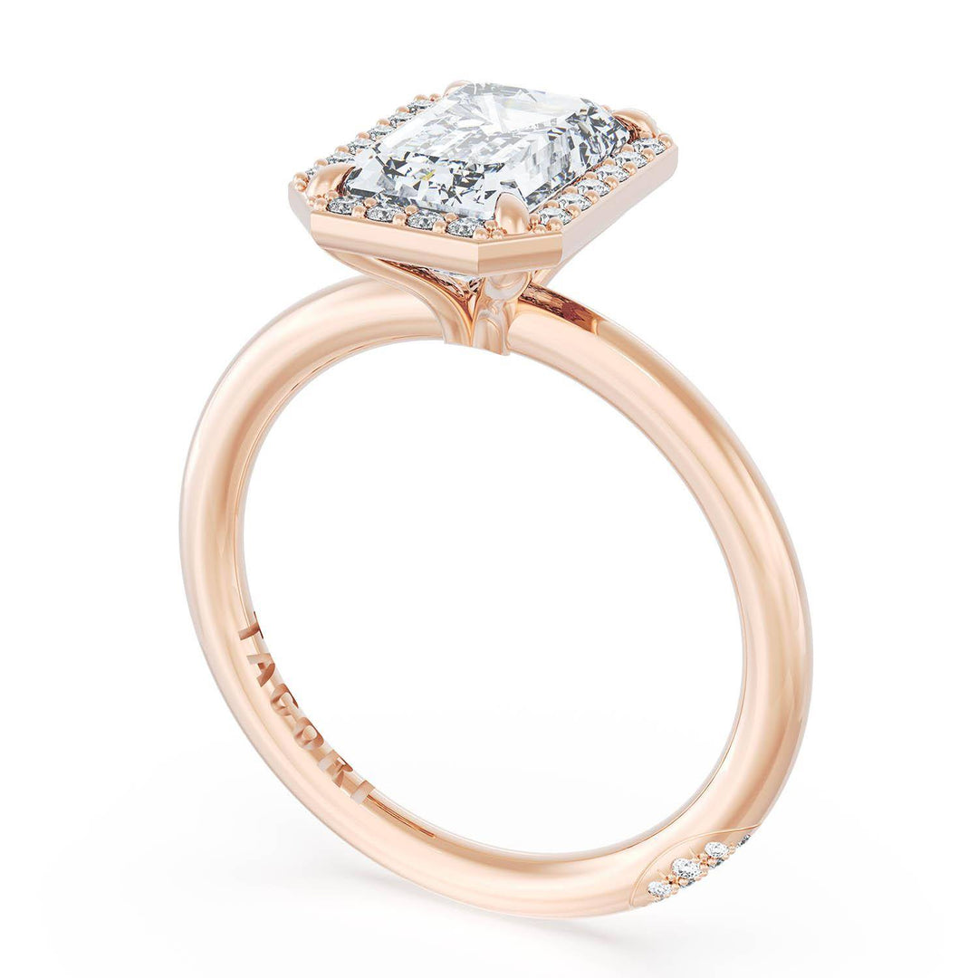 Emerald Bloom Engagement Ring