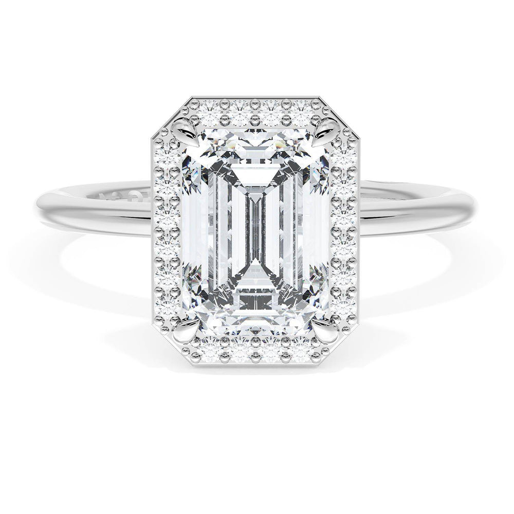 Emerald Bloom Engagement Ring