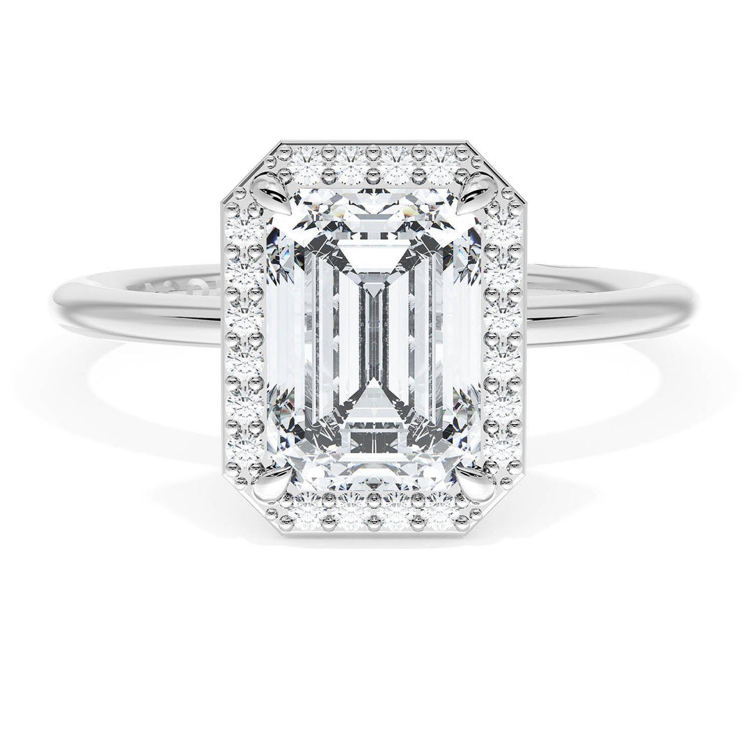 Emerald Bloom Engagement Ring