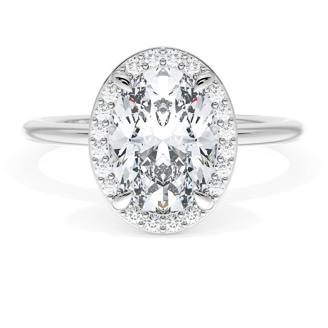 Oval Bloom Engagement Ring