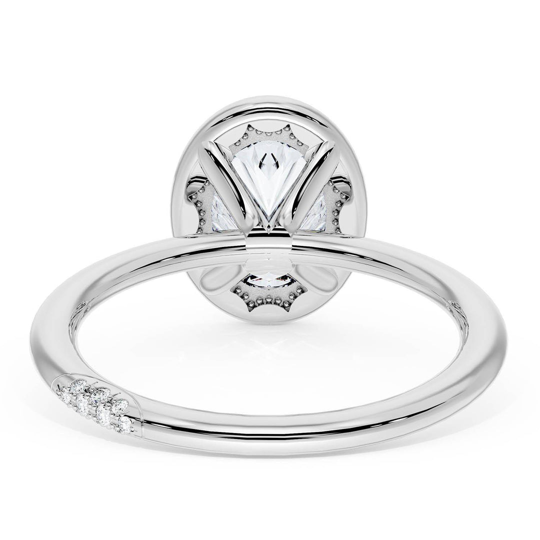 Oval Bloom Engagement Ring